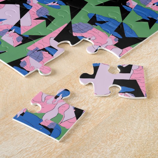 Ingesloten Vlammende Hemelvleugels Legpuzzel (Zijkant)