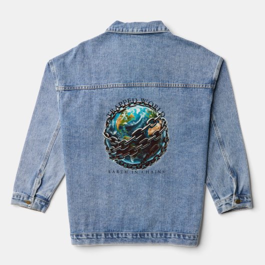 ingesloten wereld denim jacket (Achterkant)