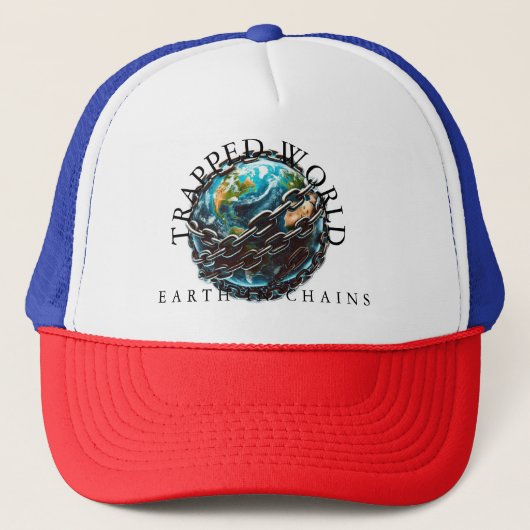 ingesloten wereld trucker pet (Voorkant)