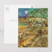 Ingesloten Wheat Field w Peasant door Vincent van  Briefkaart (Voorkant / Achterkant)