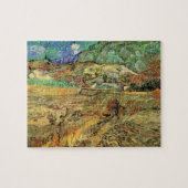 Ingesloten Wheat Field w Peasant door Vincent van  Legpuzzel (Horizontaal)