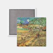 Ingesloten Wheat Field w Peasant door Vincent van Magneet (Voorkant / Achterkant)