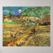 Ingesloten Wheat Field w Peasant door Vincent van  Poster (Voorkant)