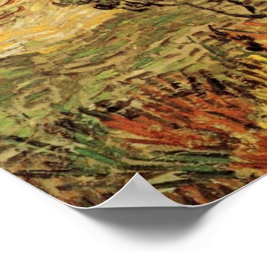 Ingesloten Wheat Field w Peasant door Vincent van  Poster (Hoek)