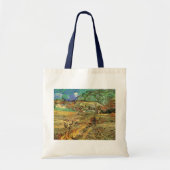 Ingesloten Wheat Field w Peasant door Vincent van  Tote Bag (Voorkant)