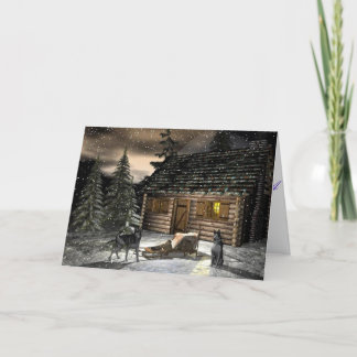 Ingesneeuwd Feestdagen Kaart