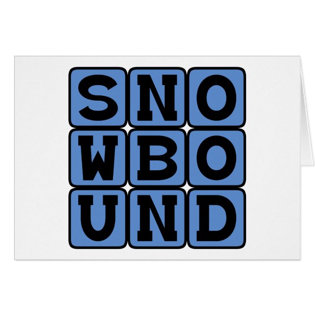 Ingesneeuwd, op weg naar de sneeuw (Voorkant Horizontaal)