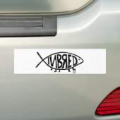 ingeteeld bumpersticker (Op auto)