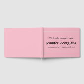 ingetogen, minimalistisch begrafenisgastenboek gastenboek (Volledig)