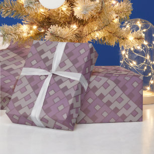 ingetogen rood en bruin cadeaupapier