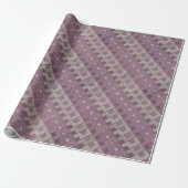 ingetogen rood en bruin cadeaupapier (Uitgerold)