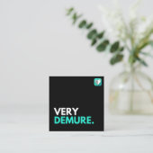 INGETOGEN VIERKANTE VISITEKAARTJE (Staand voorkant)