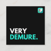 INGETOGEN VIERKANTE VISITEKAARTJE (Voorkant)