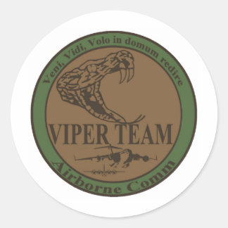 ingetogen Viper Team Patch Ronde Sticker
