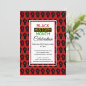 Ingetrokken ZWARTE GESCHIEDENIS | BHM Celebration Kaart (Staand voorkant)