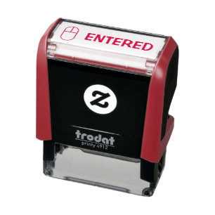 INGEVOERD met computermuis Zelfinktende Stempel