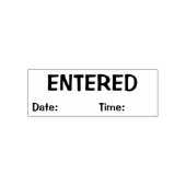 Ingevoerd met datum Tijd Business Self-inkting Sta Zelfinktende Stempel (Design)