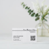 ingevoerde QR-code Visitekaartje (Staand voorkant)