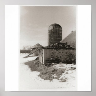 Ingevouwen Barn Poster