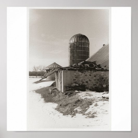 Ingevouwen Barn Poster (Voorkant)