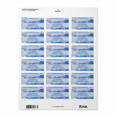 Ingevroren adreslabel van bergen etiket (Full Sheet)