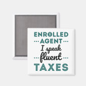 Ingewalste Agent I spreekt Fluent Taxes Magneet (Voorkant / Achterkant)