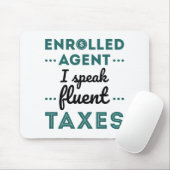 Ingewalste Agent I spreekt Fluent Taxes Muismat (Met muis)