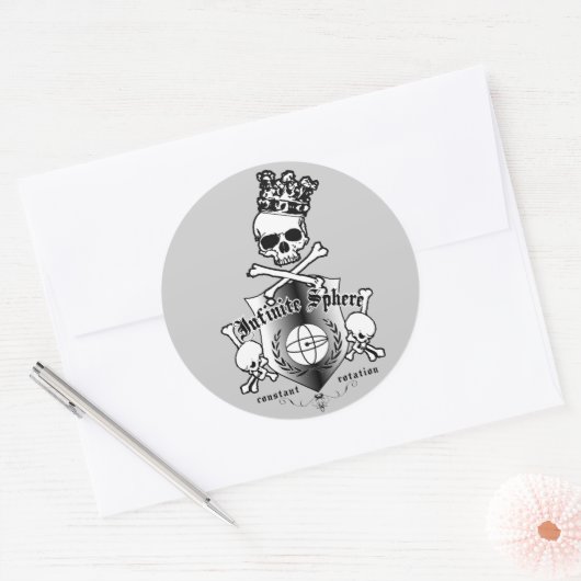 ingewanden ronde sticker (Envelop)