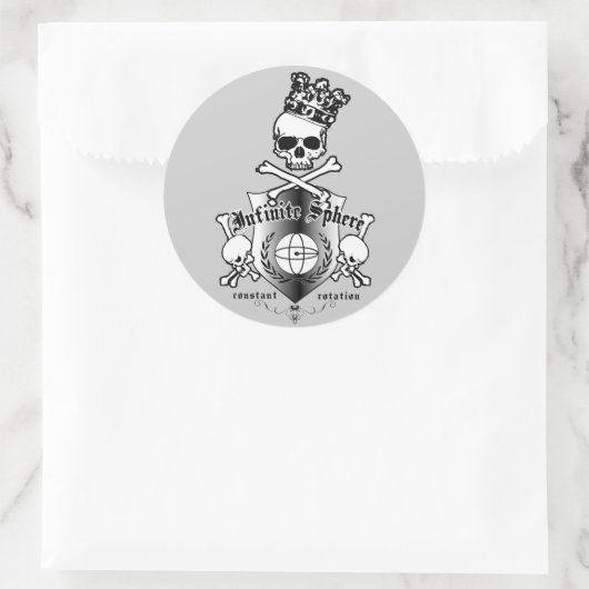 ingewanden ronde sticker (Tas)