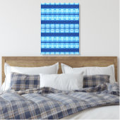 Ingeweven Shibori Canvasprint Canvas Afdruk (Insitu (Slaapkamer))