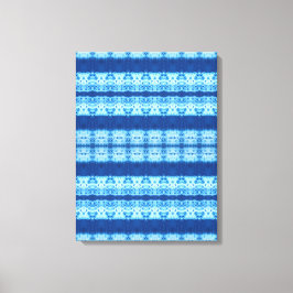 Ingeweven Shibori Canvasprint Canvas Afdruk