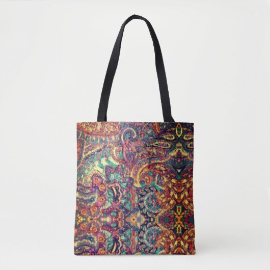 Ingewikkeld artistiek abstract ontwerp tote bag (Voorkant)