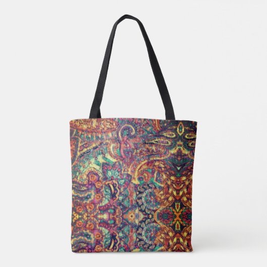 Ingewikkeld artistiek abstract ontwerp tote bag (Achterkant)