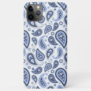Ingewikkeld Blauw Bloemmotief Paisley Print Ontwer Case-Mate iPhone Case