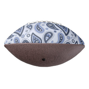 Ingewikkeld bloemmotief met paisleyprintontwerp american football