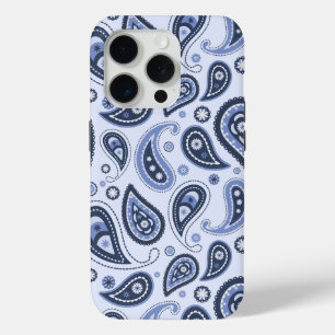 Ingewikkeld bloemmotief met paisleyprintontwerp iPhone 15 pro case