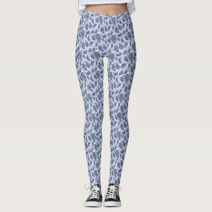 Ingewikkeld bloemmotief met paisleyprintontwerp leggings