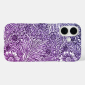 Ingewikkeld bloemontwerp in Paarse tinten en wit Case-Mate iPhone Case (Achterkant (horizontaal))