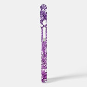 Ingewikkeld bloemontwerp in Paarse tinten en wit Case-Mate iPhone Case (Achterkant / Links)