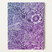 Ingewikkeld bloemontwerp in Paarse tinten en wit Planner (Achterkant)