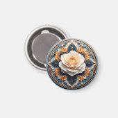 Ingewikkeld Bloemontwerp Magneet (Voorkant / Achterkant)