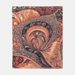Ingewikkeld Boho Abstract Mandala Patroon Fleece Deken