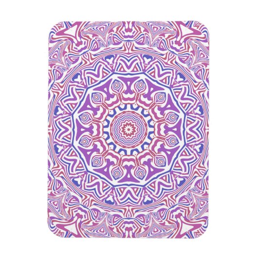 Ingewikkeld Bold Groovy Boho Hippie Abstract Manda Magneet (Verticaal)