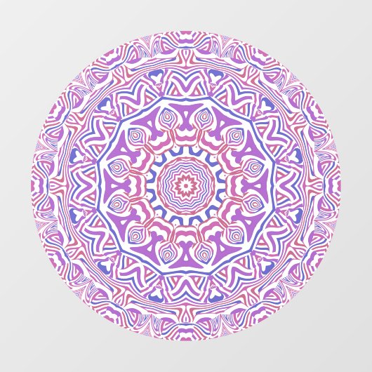 Ingewikkeld Bold Groovy Boho Hippie Abstract Manda Raamsticker (Vel)