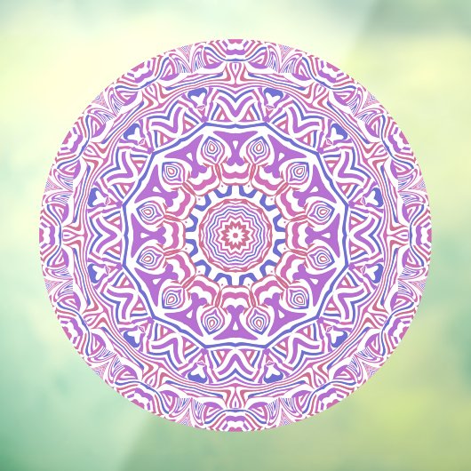 Ingewikkeld Bold Groovy Boho Hippie Abstract Manda Raamsticker (Vel 3)