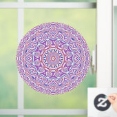 Ingewikkeld Bold Groovy Boho Hippie Abstract Manda Raamsticker (Huis)
