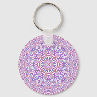 Ingewikkeld Bold Groovy Boho Hippie Abstract Manda Sleutelhanger
