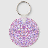 Ingewikkeld Bold Groovy Boho Hippie Abstract Manda Sleutelhanger (Achterkant)