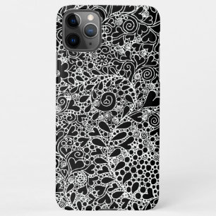 Ingewikkeld botanisch ontwerp telefoonhoes iPhone 11Pro max hoesje