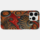 Ingewikkeld buitenaards ambachtelijk ontwerp in le Case-Mate iPhone case (Achterkant (horizontaal))